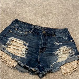 American Eagle Dark wash Denim Short